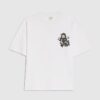 Boys White Oversized Grafitti Bear T-shirt