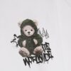 Boys White Oversized Grafitti Bear T-shirt