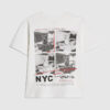 Boys White Photo Dog T-Shirt