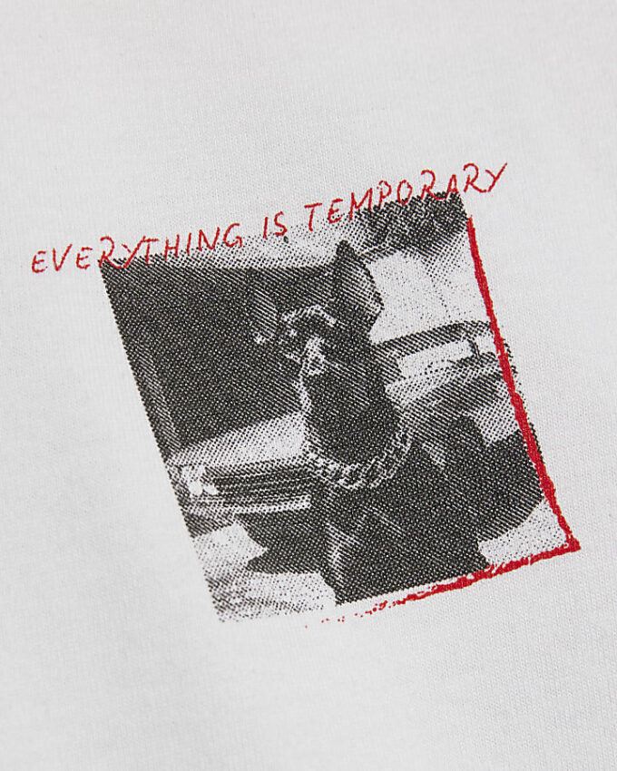 Boys White Photo Dog T-Shirt