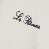 Boys White Slim Fit Textured Polo Shirt