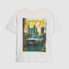 Boys White Tokyo Car T-Shirt