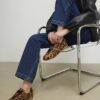 Brown Animal Print Suede Trainer