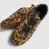Brown Animal Print Suede Trainer