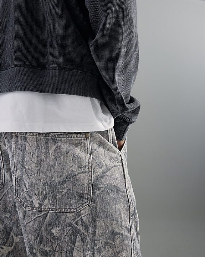 Brown Baggy Fit Camouflage Jeans