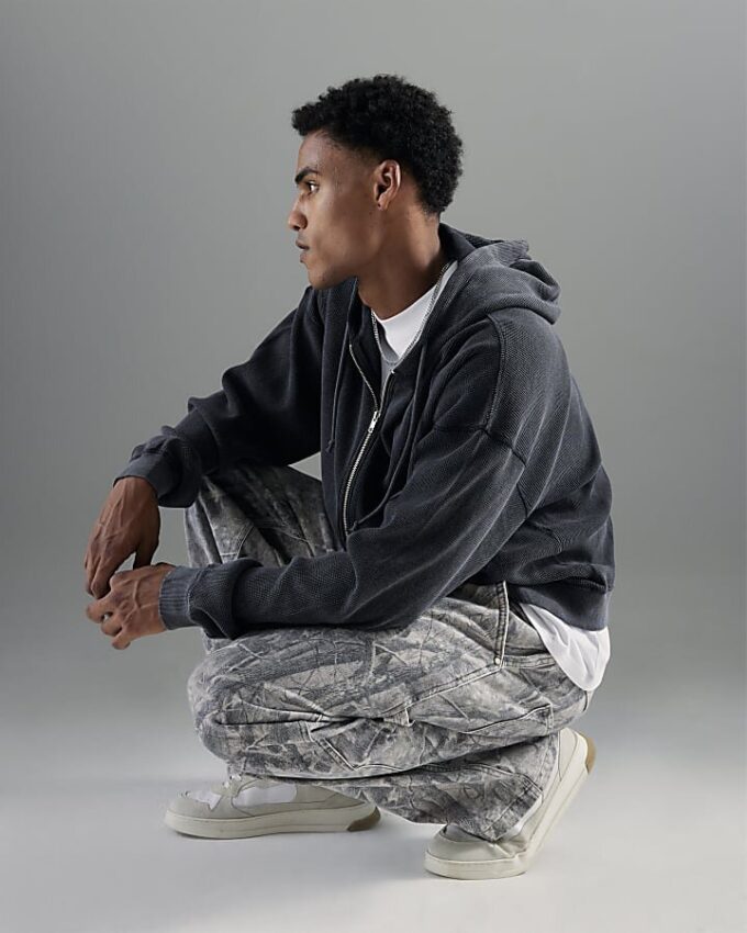 Brown Baggy Fit Camouflage Jeans