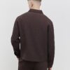 Brown Boxy Fit Plisse Shirt