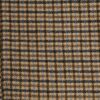 Brown Check Funnel Neck Jacket