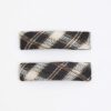 Brown Check Hair slides