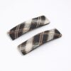 Brown Check Hair slides