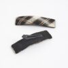 Brown Check Hair slides