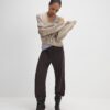 Brown Cosy Balloon Leg Joggers