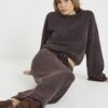 Brown Cosy Midi Skirt