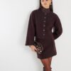 Brown Cosy Mini Skirt