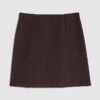 Brown Cosy Mini Skirt
