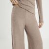 Brown Cosy Wide Leg Trousers