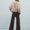 Brown Cosy Wide Leg Trousers