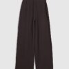 Brown Cosy Wide Leg Trousers