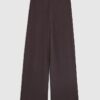 Brown Cosy Wide Leg Trousers