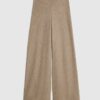 Brown Cosy Wide Leg Trousers