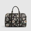 Brown Daisy Monogram Barrell Bag