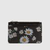 Brown Daisy Monogram Travel Wallet