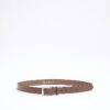 Brown Faux Leather RI Belt