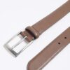 Brown Faux Leather RI Belt