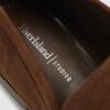 Brown Faux Suede Silver Detail Loafers