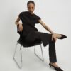 Brown Flared Trousers