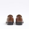 Brown formal derby shoes