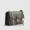 Brown Front Chain Shoulder Bag