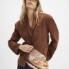Brown Geometric Floral Neck Scarf
