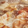 Brown Geometric Floral Neck Scarf
