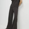 Brown Glitter Wide Leg Trousers