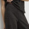 Brown Glitter Wide Leg Trousers