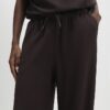 Brown High Waisted Premium Wide Leg Joggers