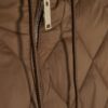 Brown Hooded Puffer Cape