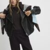 Brown Jersey Tailored Wide Leg Trousers