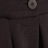 Brown Jersey Tailored Wide Leg Trousers