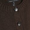 Brown Knitted Sleeveless Ribbed Hem Tank Top