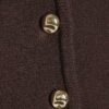 Brown Knitted Structured Sleeve Cardigan