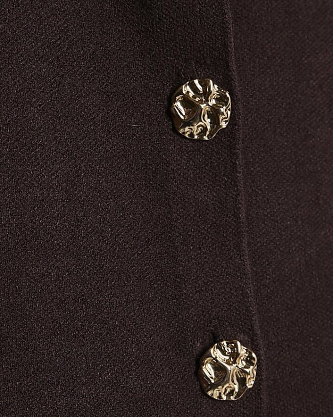 Brown Knitted Waistcoat