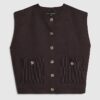 Brown Knitted Waistcoat