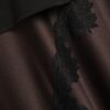 Brown Lace Hybrid T-Shirt Maxi Dress