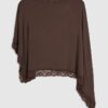 Brown Lace Trim Cape