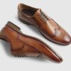 Brown Leather Brogue Shoes
