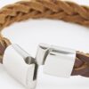 Brown Leather Plait Bracelet
