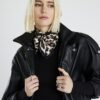 Brown Leopard Print Scarf