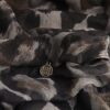 Brown Leopard Print Scarf